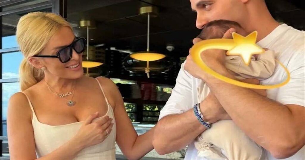 Κατερίνα Καινούργιου: Η φωτογραφία με τον Παναγιώτη Κουτσουμπή αγκαλιά με την κόρη τους και οι ευχές για τα γενέθλιά του