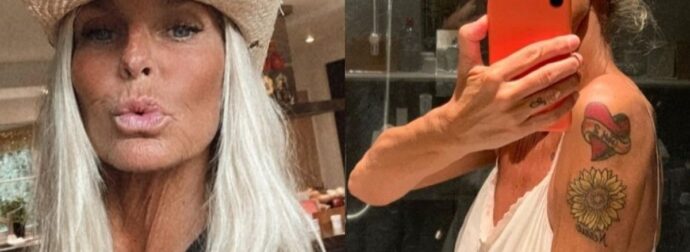Διάσημη παρουσιάστρια ποζάρει τόπλες δείχνοντας τα σημάδια πρόωρης γήρανσης από τον ήλιο