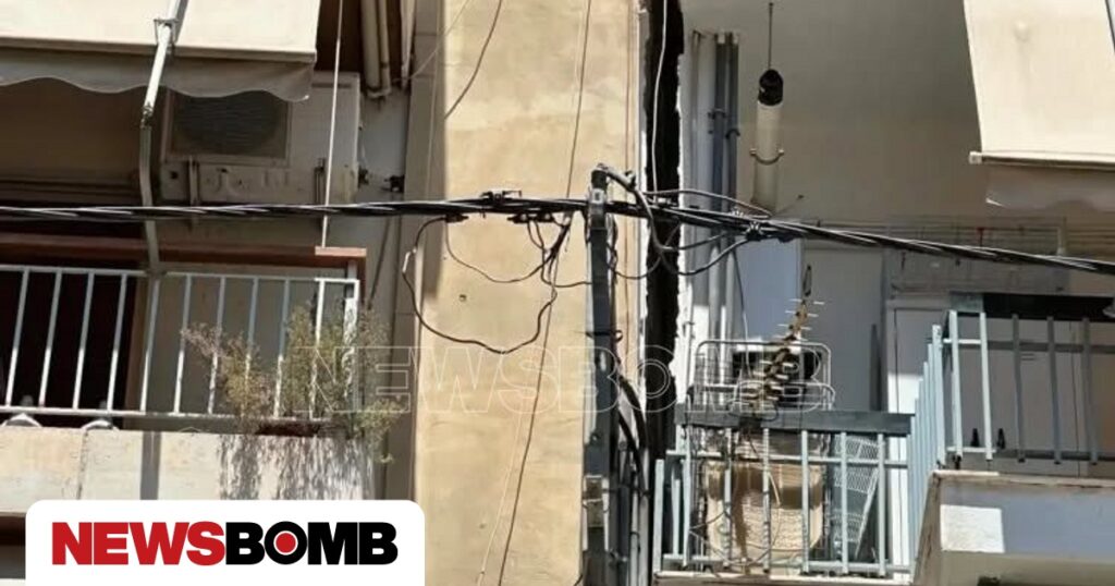 Πετράλωνα: Φωτογραφία-ντοκουμέντο – Η πολυκατοικία είχε ξεκινήσει να παίρνει κλίση την προηγούμενη
