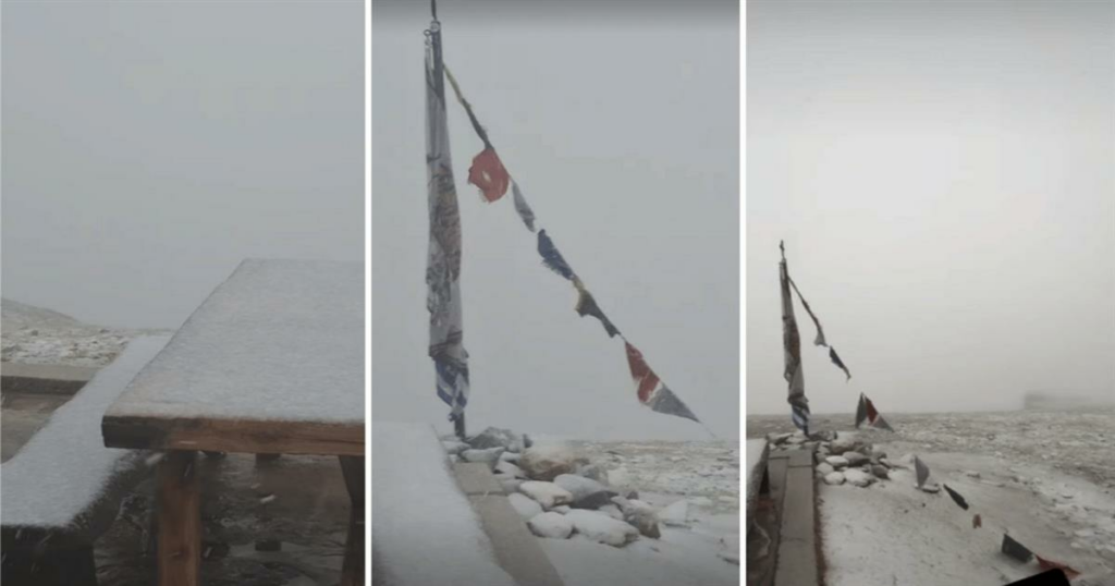 Ο καιρός τρελάθηκε: Σε αυτή την περιοχή της Ελλάδας χιόνισε στην καρδιά του καλοκαιριού