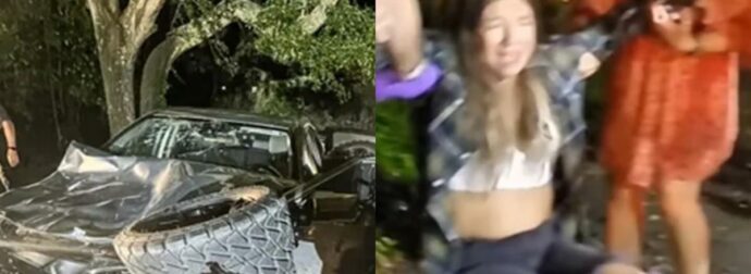 «Θέλω τον μπαμπά μου»: Νέο βίντεο της μεθυσμένης 34χρονης που σκότωσε νύφη λίγες ώρες μετά τον γάμο της (video)